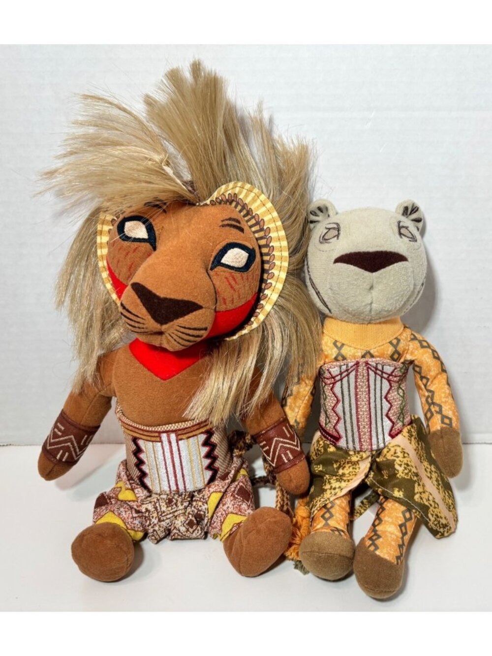 Disney The Lion King Nala & Simba Broadway Musical Theatre 10" Plush